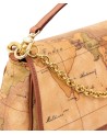 Alviero Martini Prima Classe - Borsa a tracolla in tessuto stampato con cartina geografica Geo Classic