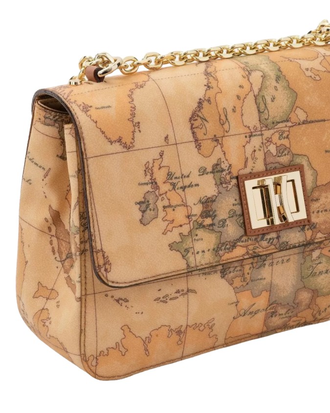 Alviero Martini Prima Classe - Borsa a tracolla con patta in