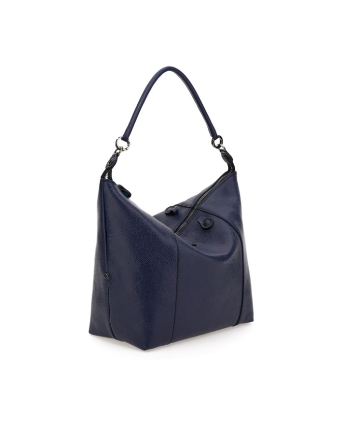 Gabs - Borsa Piatta G3 Plus Tg L in pelle Ruga Black