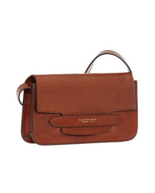 The Bridge - Borsa a spalla in pelle con patta Lucrezia