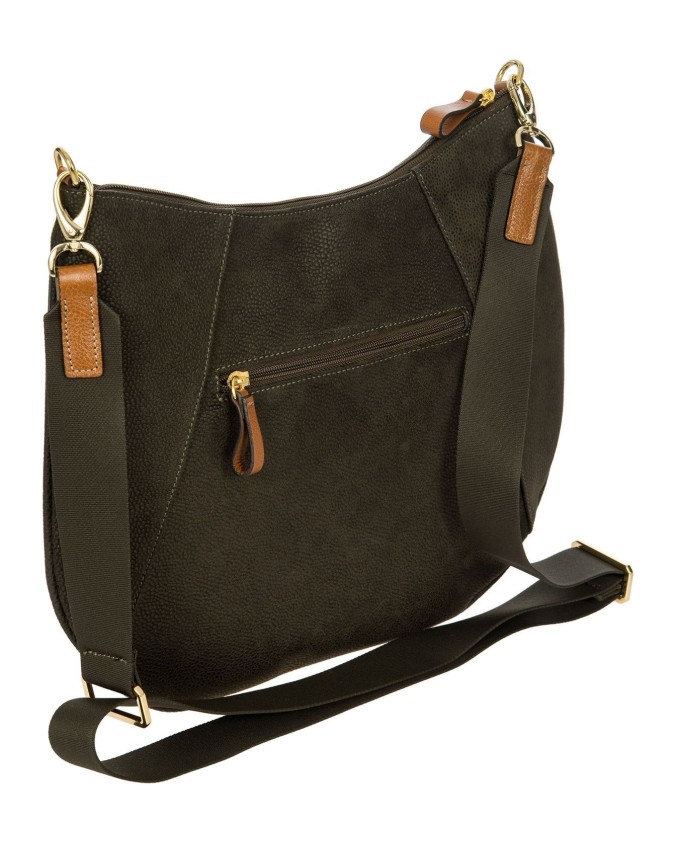  Bric's - Borsa a tracolla piatta in pelle sintetica Life