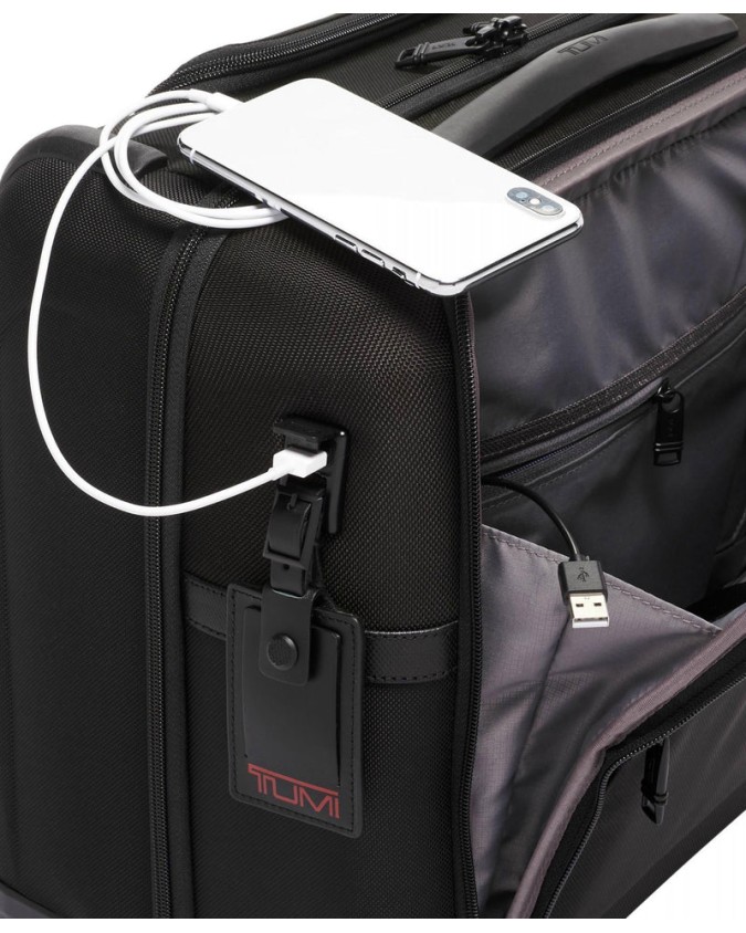 Tumi - Cartella porta pc 15'' con ruote da lavoro in nylon balistico Alpha 3