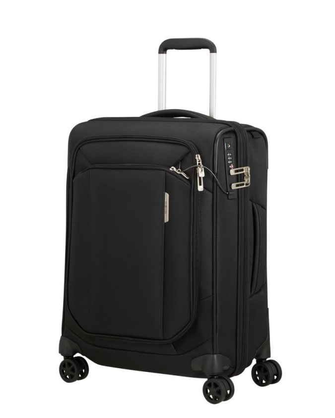 Samsonite - Trolley in tessuto riciclato espandibile 4 Ruote 55 cm Respark