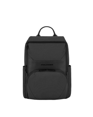  Piquadro - Zaino uomo in pelle e tessuto porta pc 14''