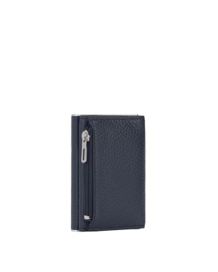 Piquadro - Porta carte di credito sliding system in metallo e pelle Modus 2