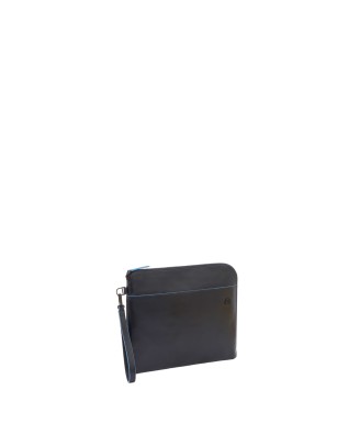 Piquadro - Pochette media in pelle zip around 2