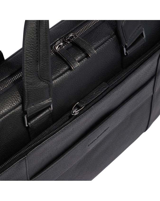 Piquadro - Cartella sottile in pelle porta pc 14'' e porta iPad®Air/Air2 a due manici Modus