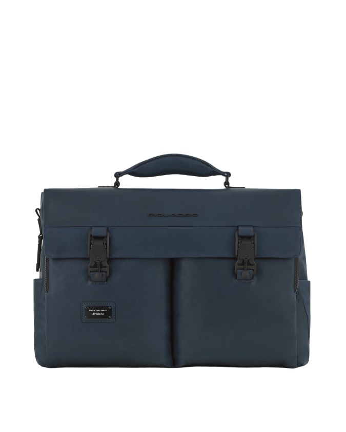 Piquadro - Harper Leather Briefcase for a 15.6-inch Laptop and