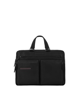 Piquadro - Cartella in pelle porta pc 15,6" e iPad®Pro 12,9" Paavo
