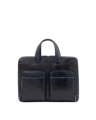 Piquadro - Cartella sottile in pelle porta pc 14" e porta iPad® B2 Revamp