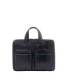 Piquadro - Cartella sottile in pelle porta pc 14" e porta iPad® B2 Revamp