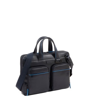 Piquadro - Cartella sottile in pelle porta pc 14" e porta iPad® B2 Revamp 2