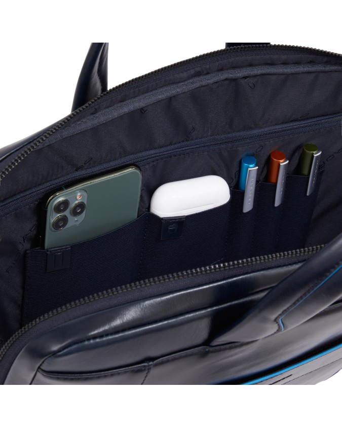 Piquadro - Cartella sottile in pelle porta pc 14" e porta iPad® B2 Revamp