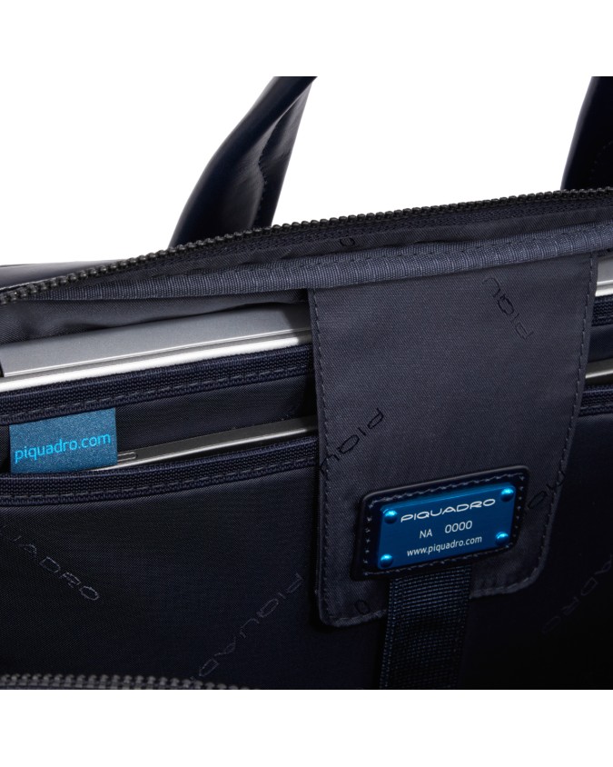 Piquadro - Cartella sottile in pelle porta pc 14" e porta iPad® B2 Revamp