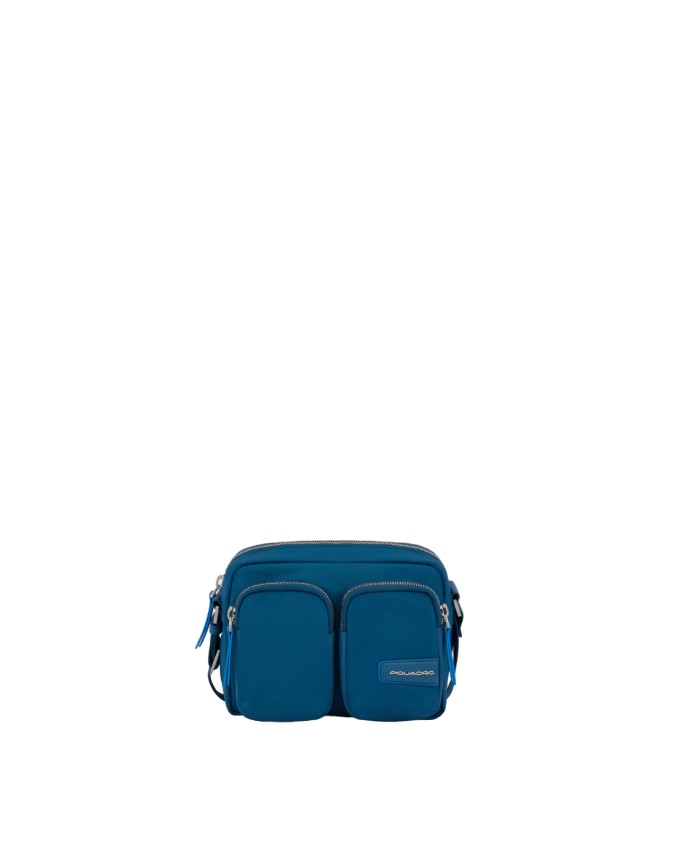 Piquadro - Borsa a tracolla in nylon riciclato con tasche esterne Ryan