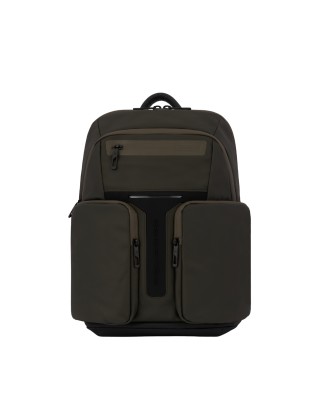  Piquadro - Zaino in nylon porta pc 14" con tasca impermeabile