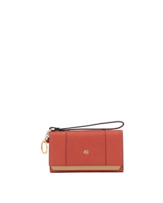 Piquadro - Portafoglio pochette donna in pelle con porta monete Circle