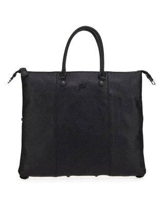Gabs - Borsa Piatta G3 Plus Tg L in pelle Ruga Black
