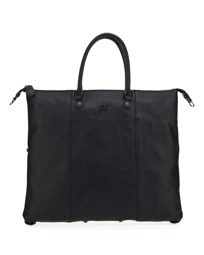 Gabs - Borsa Piatta G3 Plus Tg L in pelle Ruga Black