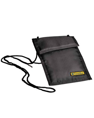 Travel Blue - Portafoglio da collo sottile in poliestere con blocco RFID 2