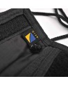 Travel Blue - Portafoglio da collo sottile in poliestere con blocco RFID