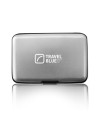 Travel Blue - Porta carte di credito in alluminio e ABS RFID