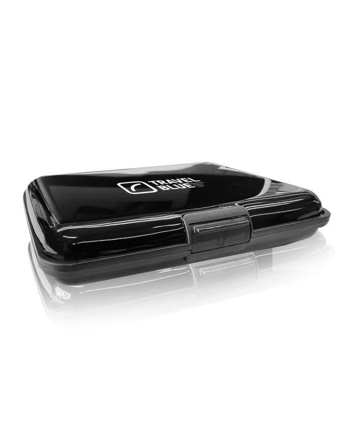 Travel Blue - Porta carte di credito in alluminio e ABS RFID
