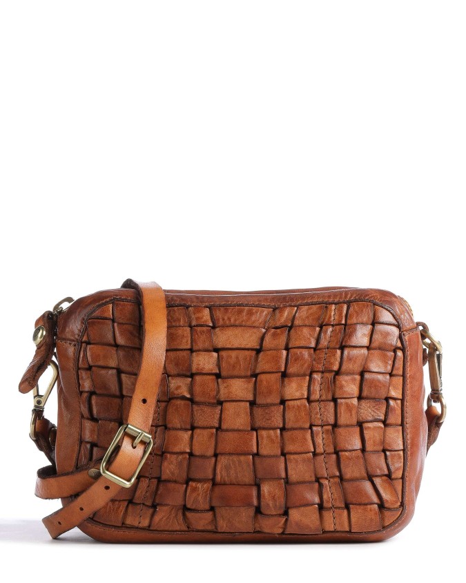 Campomaggi - Borsa piccola a tracolla in pelle intrecciata
