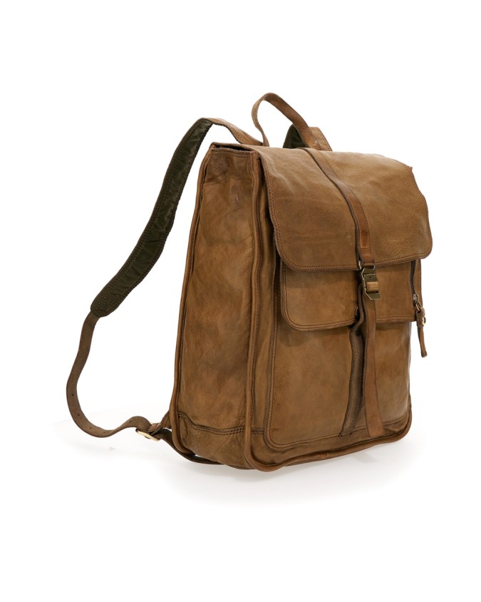 Campomaggi - Zaino in pelle porta pc 13'' con patta