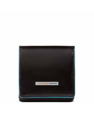 Piquadro - Porta monete in pelle Blue Square
