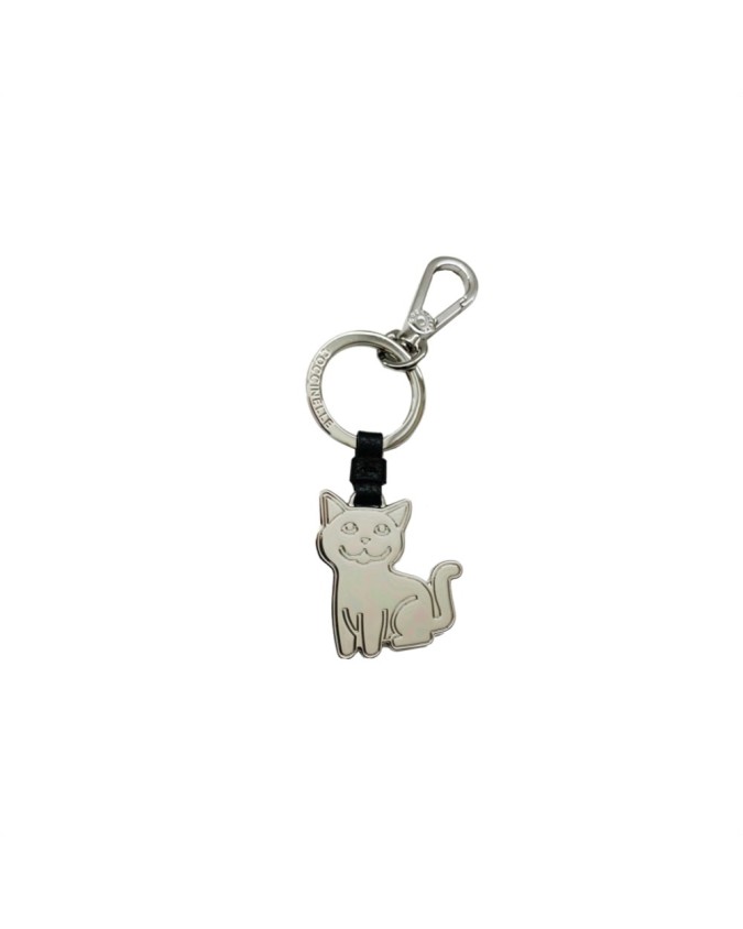 Coccinelle - Portachiavi a ciondolo Gatto in metallo Basic Metal