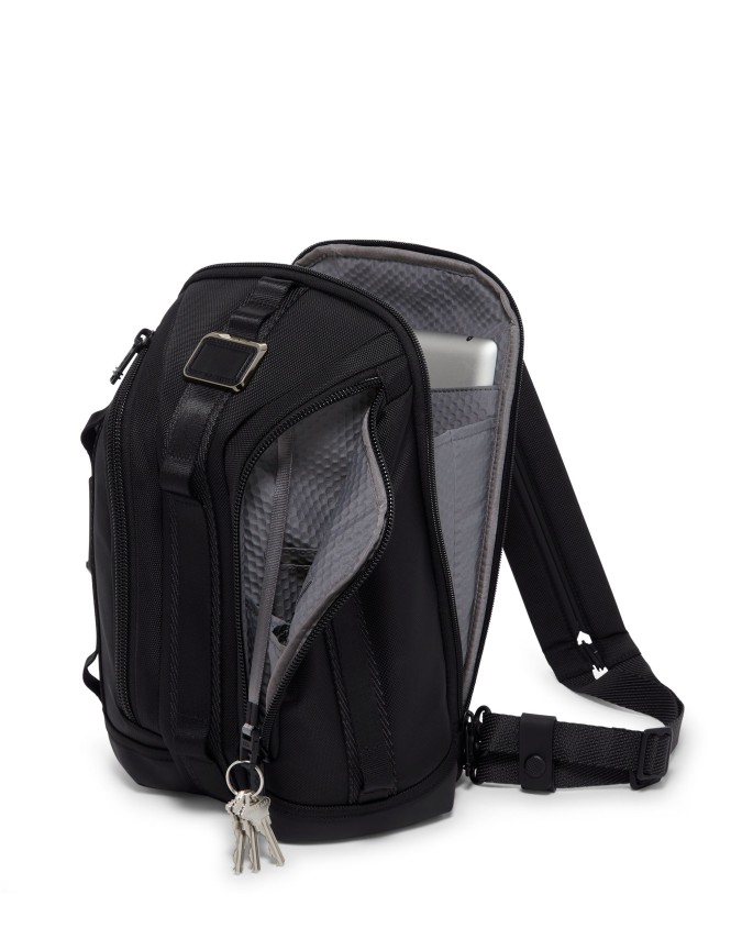 Tumi - Zaino trasformabile in monospalla in nylon balistico Alpha Bravo