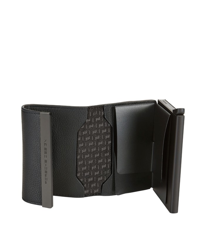  Porsche Design - Porta carte di credito in pelle e metallo