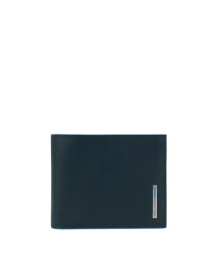 Piquadro -  Portafoglio uomo con portamonete e porta carte di credito Blue Square