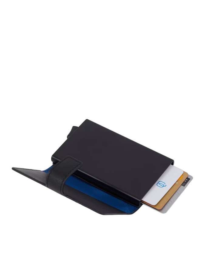 Piquadro - Custodia porta carte di credito in metallo RFID