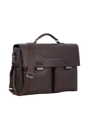 Piquadro - Cartella uomo in pelle con manico singolo porta pc 2