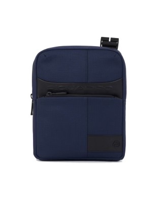 Piquadro - Borsello porta iPad Mini in pelle e tessuto
