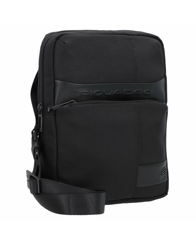 Piquadro - Borsello uomo porta iPad in pelle e tessuto