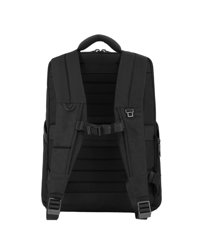 Piquadro - Zaino uomo in pelle e tessuto riciclato porta pc
