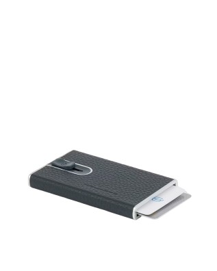 Piquadro - Porta carte di credito in pelle e metallo Modus Restilyng 2