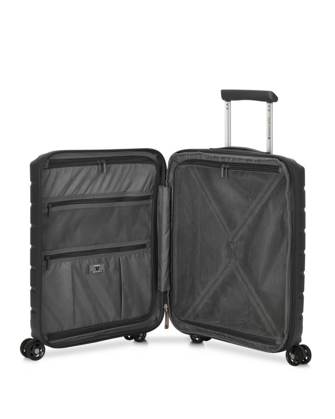 Roncato - Trolley cabina Rigido 55 cm 4 Ruote con tasca frontale Butterfly