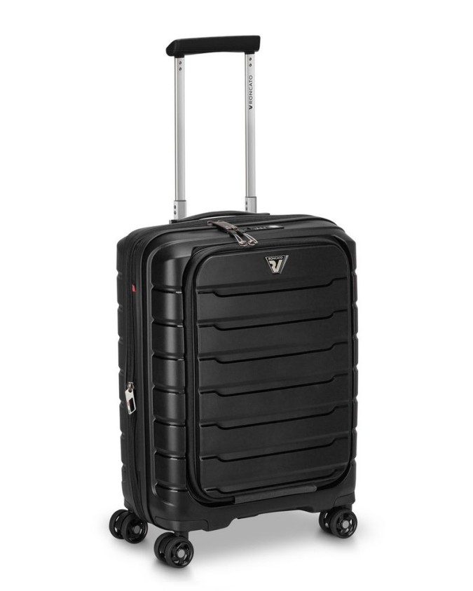 Roncato - Trolley cabina Rigido 55 cm 4 Ruote con tasca frontale Butterfly