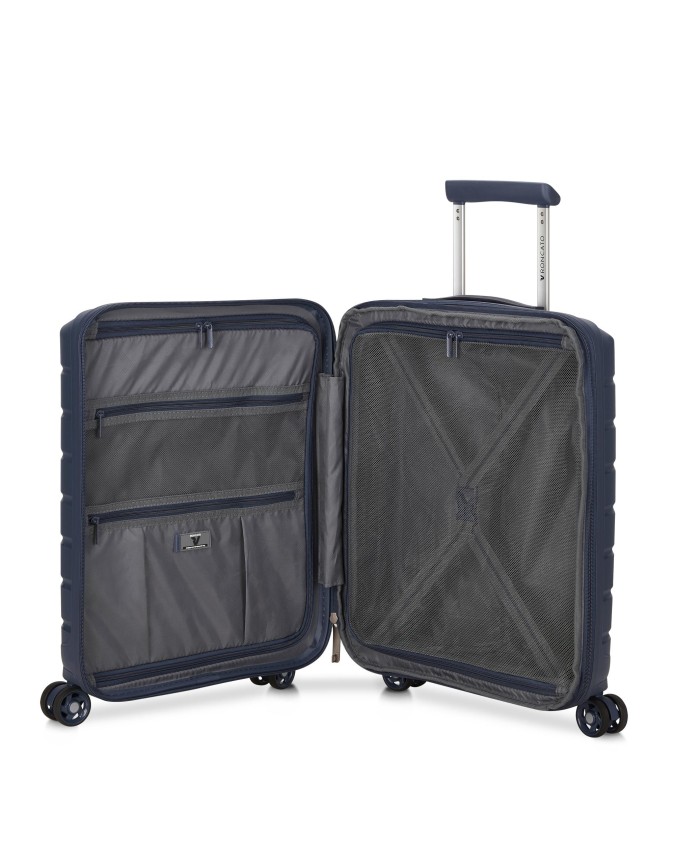 Roncato - Trolley cabina Rigido 55 cm 4 Ruote con tasca frontale Butterfly