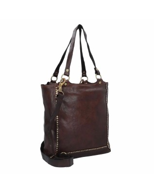 Campomaggi - Borsa shopping verticale in pelle con tracolla 2