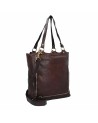 Campomaggi - Borsa shopping verticale in pelle con tracolla
