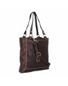 Campomaggi - Borsa shopping verticale in pelle con tracolla