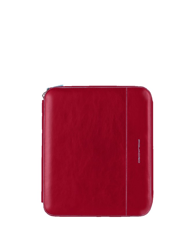 PIQUADRO - Custodia per iPad con tracolla in pelle - Rosso - AC2973B2/R su