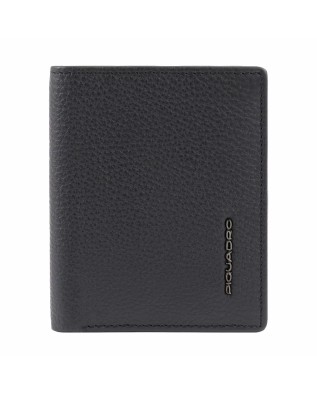 Piquadro - Portafoglio uomo verticale in pelle RFID