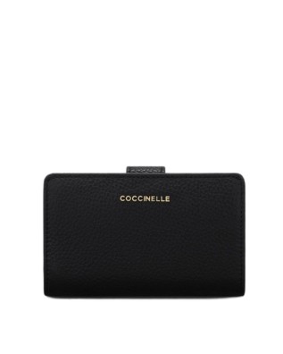  Coccinelle - Portafoglio donna in pelle medio Metallic Soft
