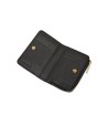 Coccinelle - Porta carte di credito compatto in pelle Metallic Soft